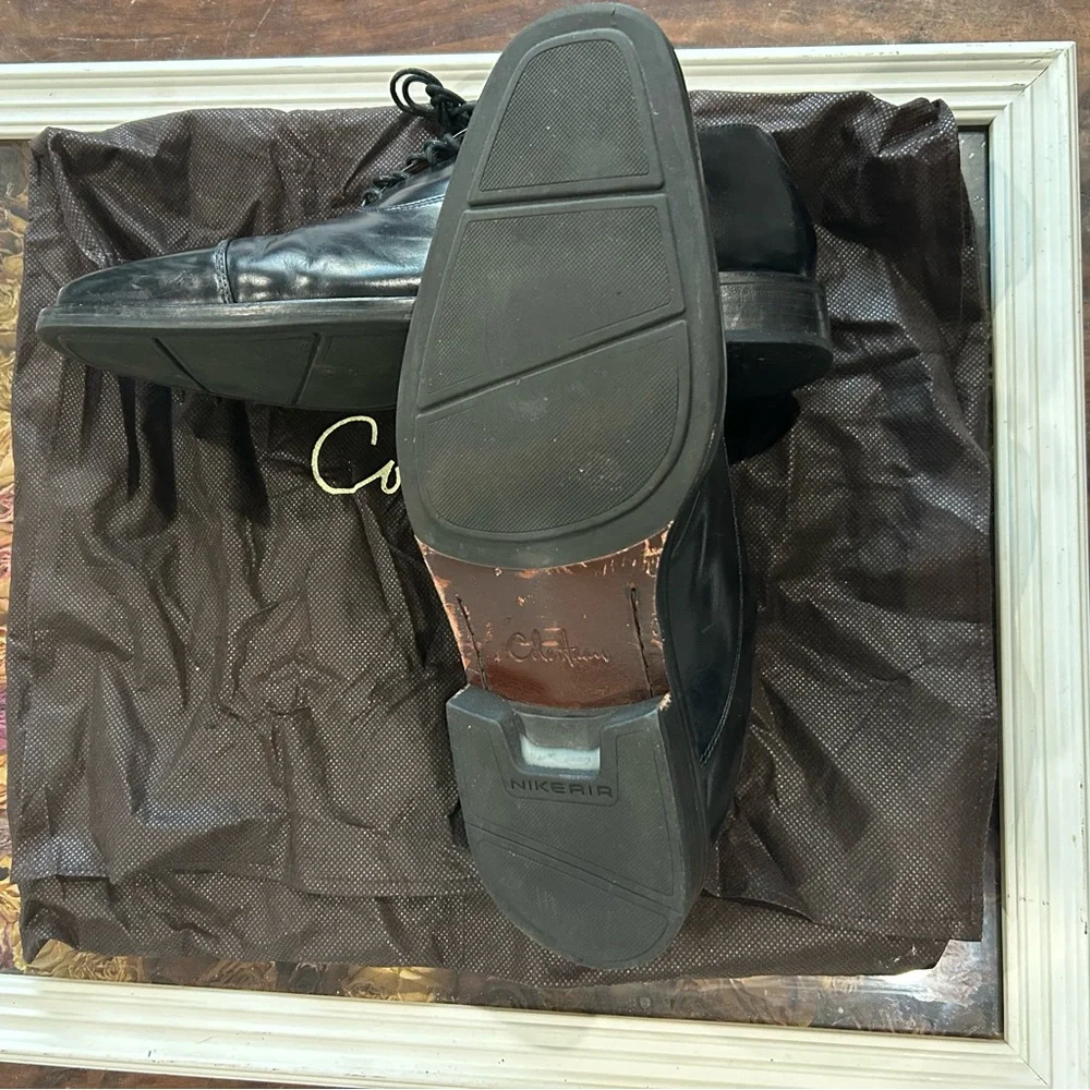 Vintage Cole Haan Nike Air Madero Cap Toe Black - Picture 5 of 7